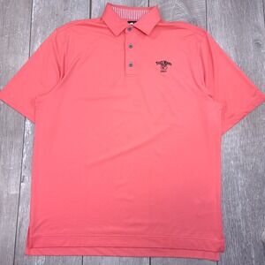 FootJoy Golf Polo Mens Large Pink Fort Myers 1917 ProDry Performance Shirt